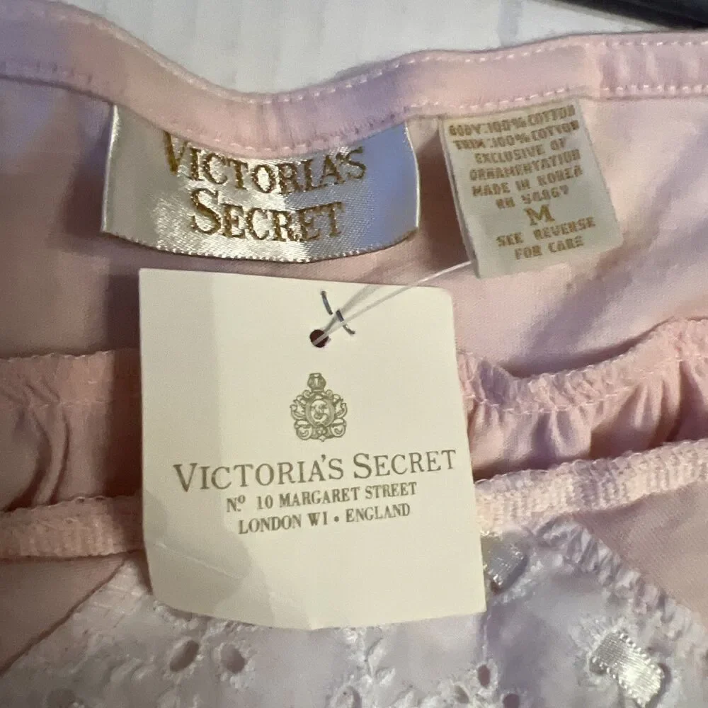 Vintage Victoria Secret M Pink Lace Sexy Intimate Lingerie Sleepwear Women NWT - Picture 8 of 8